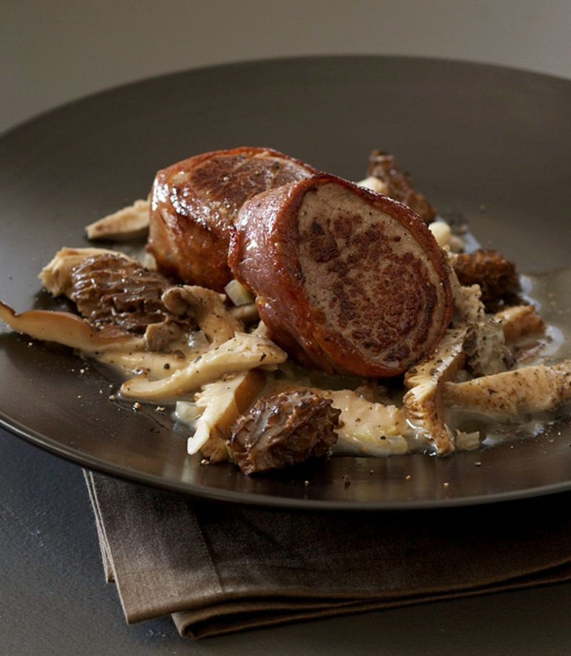 Pork Tenderloin With Braised Mushroom Ragout