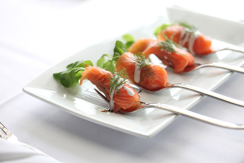 House Smoked Norwegian Salmon Carpaccio