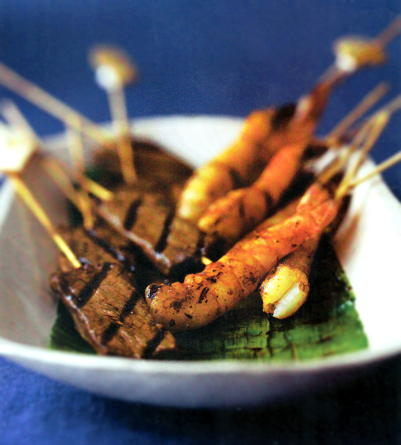 Shrimp and Beef Skewers