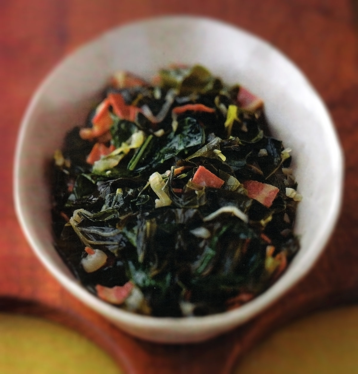 Collard Greens With Smoked Turkey Bacon