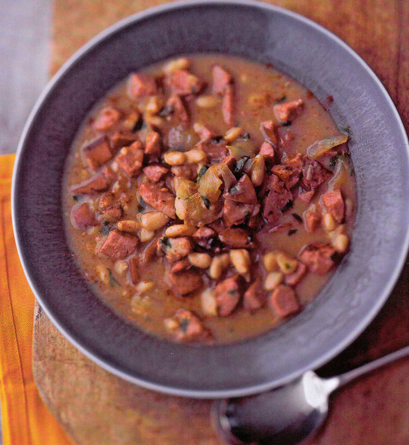 White Beans With Kielbasa