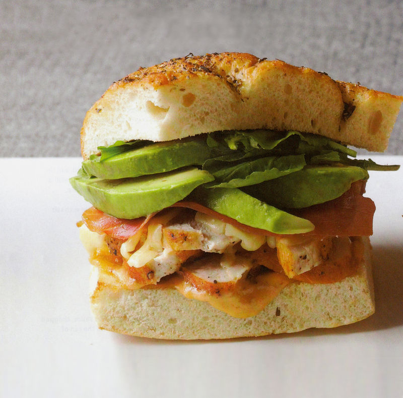 Grilled Chicken Breast, Prosciutto, & Avocado Sandwich